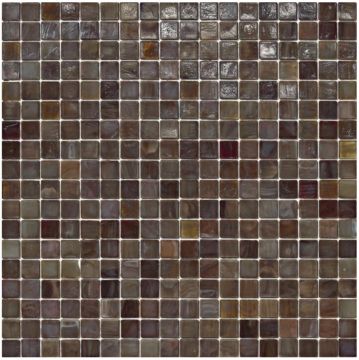 Sicis Natural Rosewood, 5/8" x  5/8" - Glass Mosaic Tile